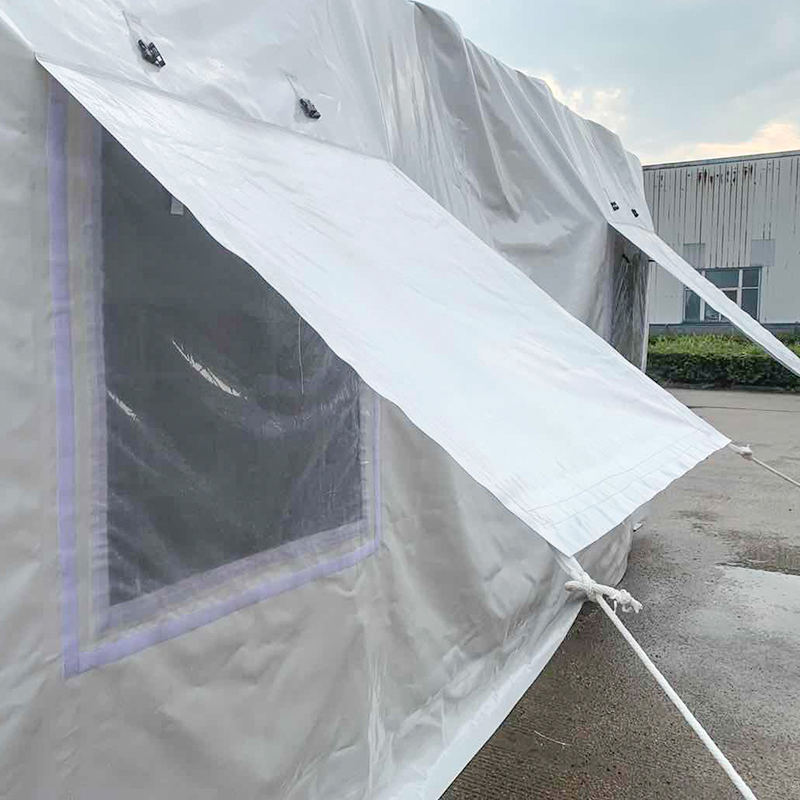 5x7m Typa a Membrane Covered Steel Frame Structure Relief Tent