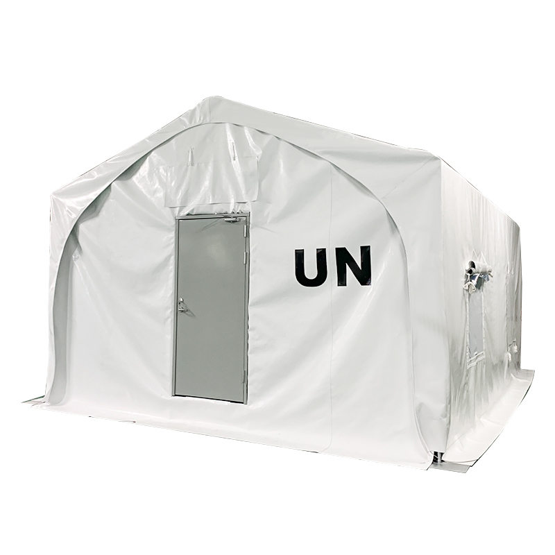 5x7m Typa a Membrane Covered Steel Frame Structure Relief Tent