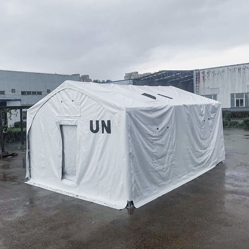 5x7m Typa a Membrane Covered Steel Frame Structure Relief Tent