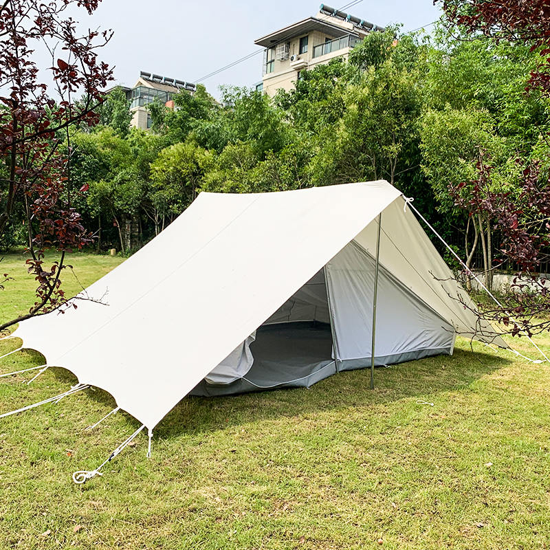 5.2x5.5m Traditional Scout Canvas Tent for 8 Persons