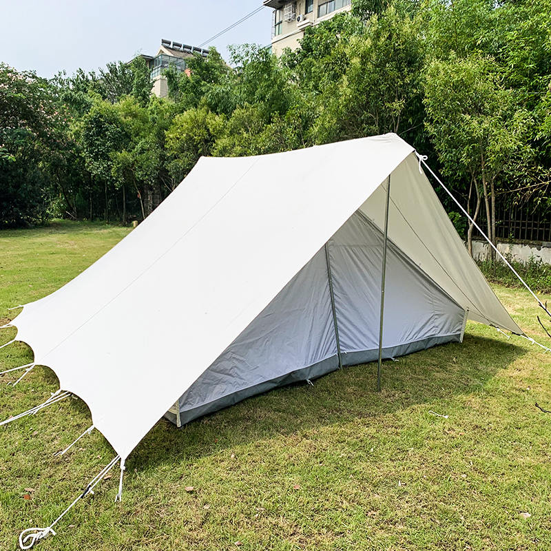 5.2x5.5m Traditional Scout Canvas Tent for 8 Persons