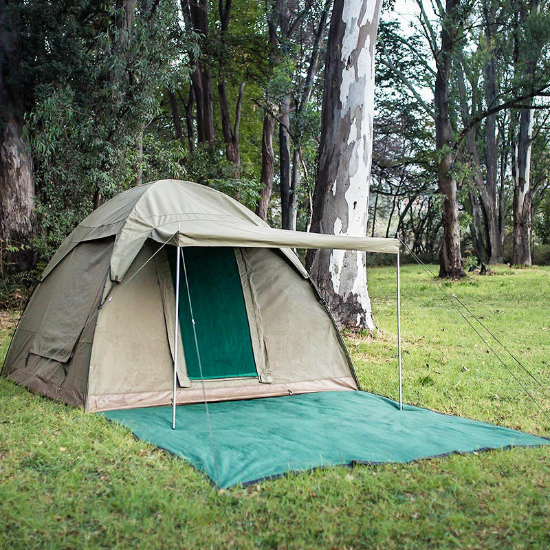 2.1x2.1m Canvas Dome Tent 2 Person Backpacking Tent