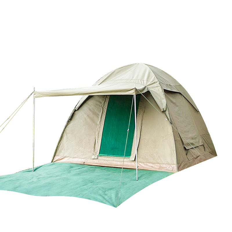 2.1x2.1m Canvas Dome Tent 2 Person Backpacking Tent