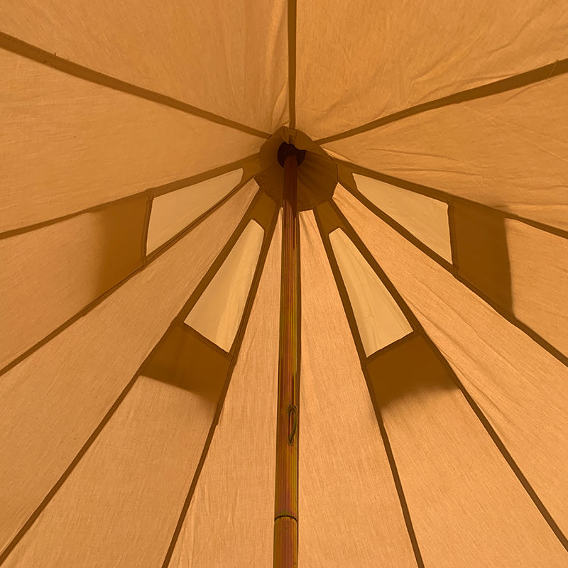 4m 4 Person Canvas Bell Tent for Family Camping