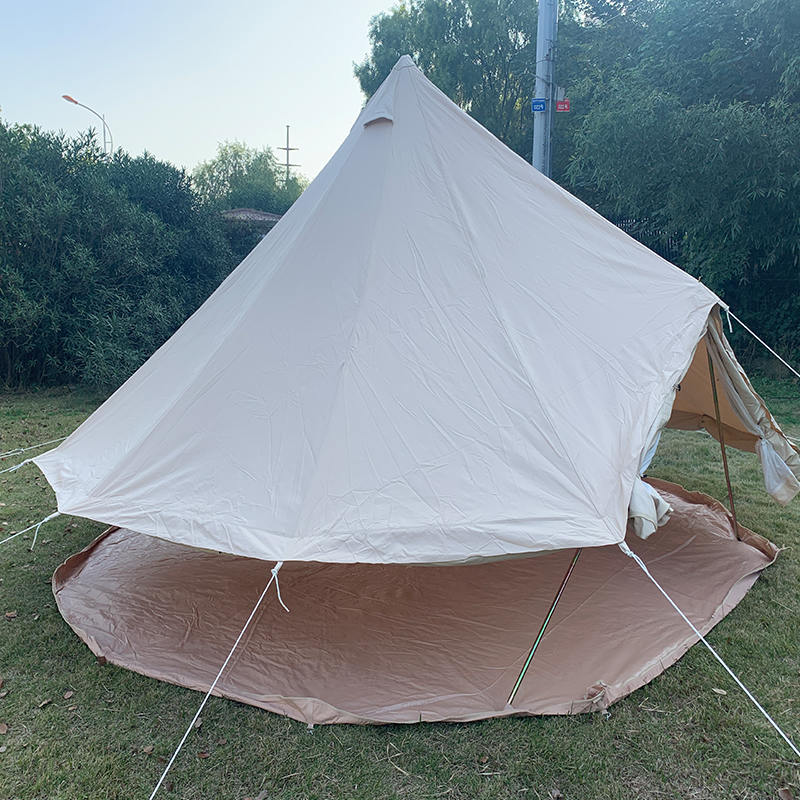 4m 4 Person Canvas Bell Tent for Family Camping