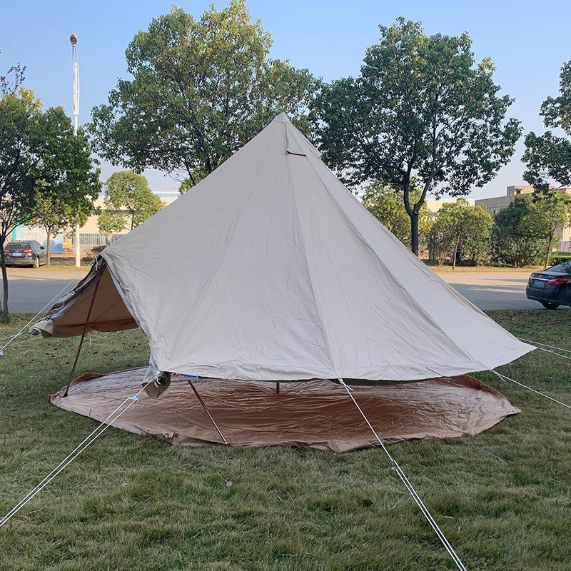 4m 4 Person Canvas Bell Tent for Family Camping