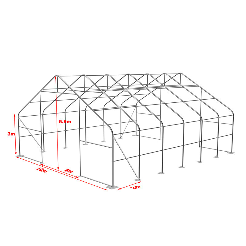 10X12m-3m PVC Heavy Duty Green Warehouse Storage Tent