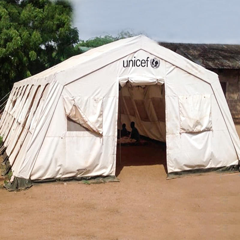 UNICEF Standard 72m² Multipurpose Temporary Shelter UV-stabilized Huggy Tent