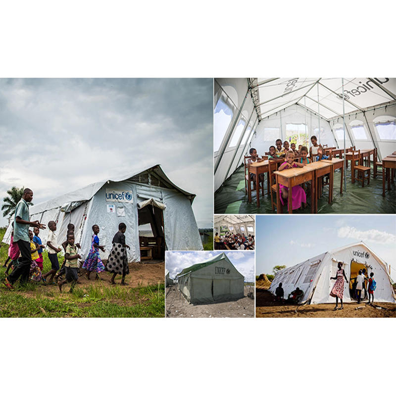 UNICEF Standard 24m² Multipurpose Tent Hub Tent with Good Ventilation System