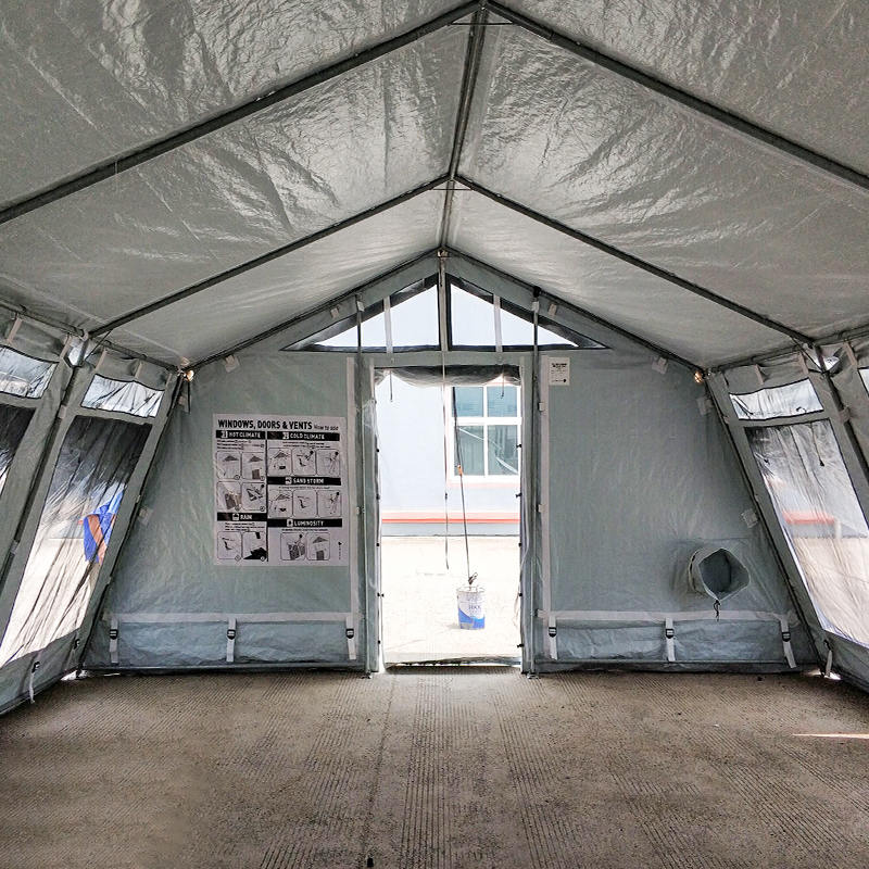 UNICEF Standard 42m² Multipurpose Hub Tent with Integrated/removable Shade Cover