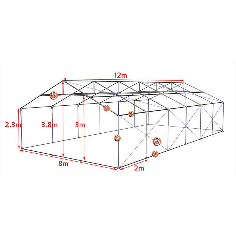 8x18M PVC Modular Marquee Large Event Tent