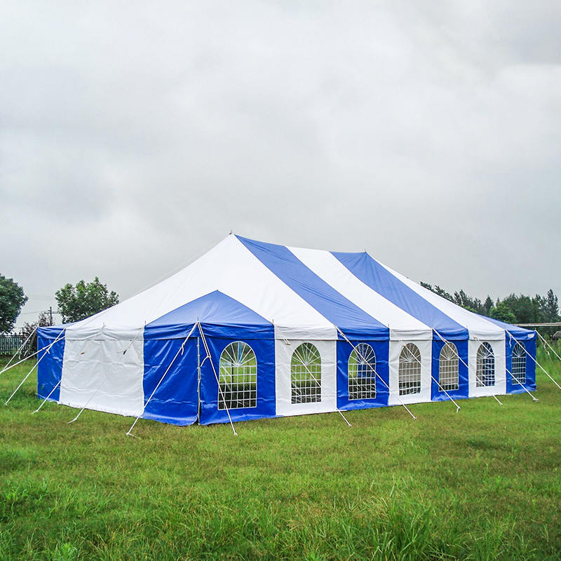 7X12m Traditional PVC Event Pole Tent with Windows