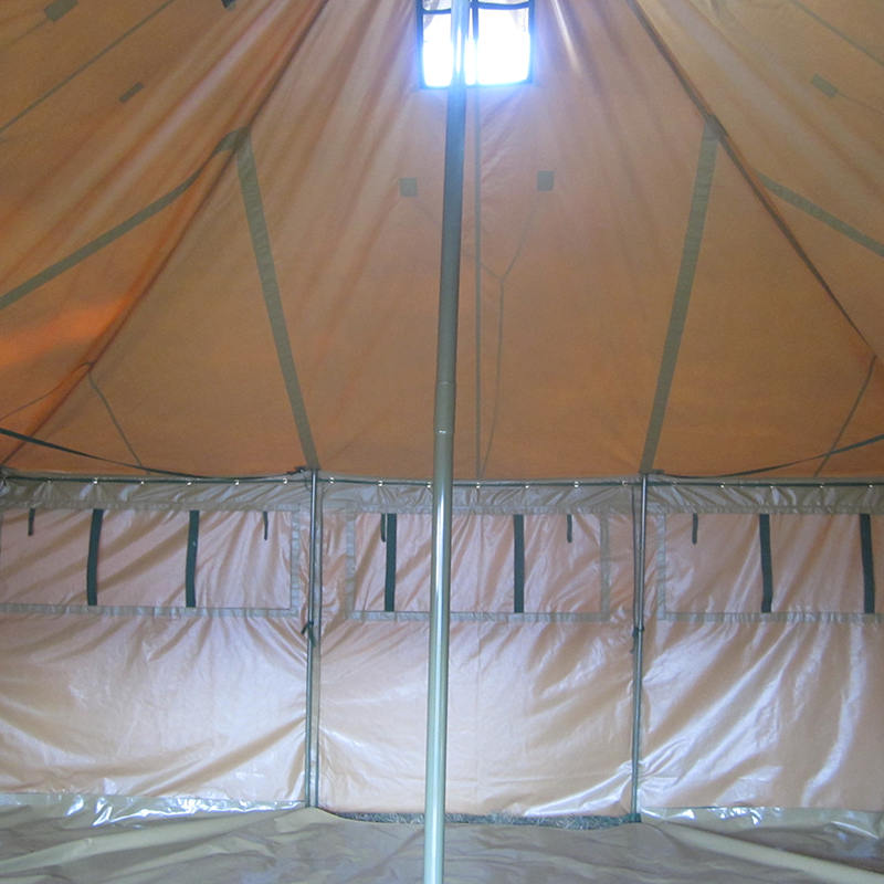 5x5m 8-12 Person Canvas Army Tent Disaster Relief Tent