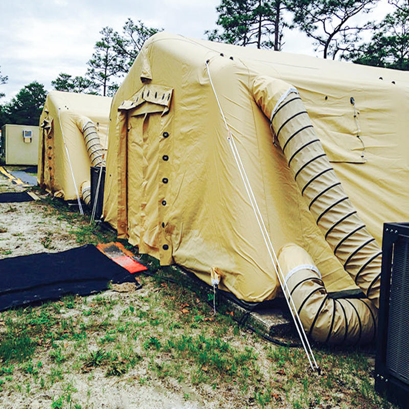 Low-Pressure 5.6x7.55m Multipurpose Medium Rapid Deployment Inflatable Tent