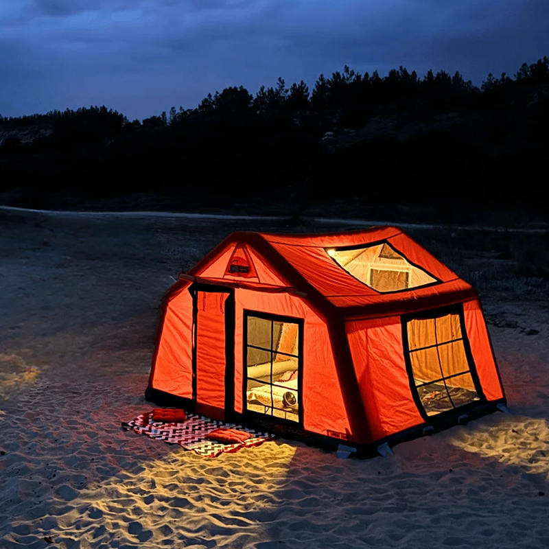 8-10 Person Four Season Glamour Fireproof and Anti-Bacterial Inflatable Camping Tent