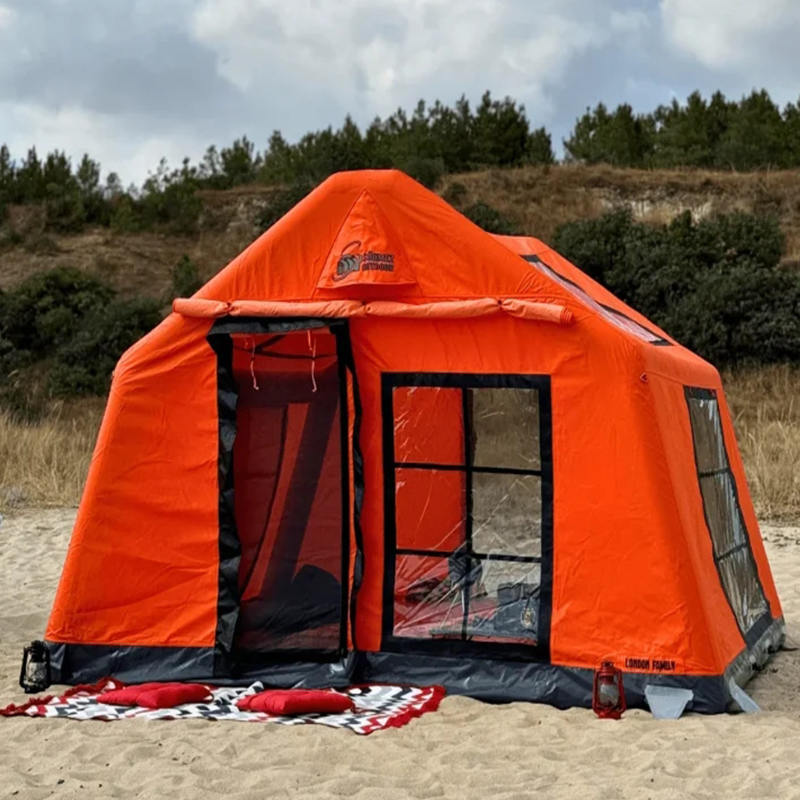 8-10 Person Four Season Glamour Fireproof and Anti-Bacterial Inflatable Camping Tent