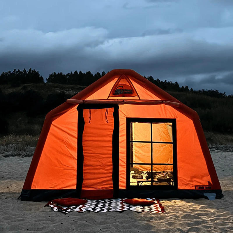 8-10 Person Four Season Glamour Fireproof and Anti-Bacterial Inflatable Camping Tent