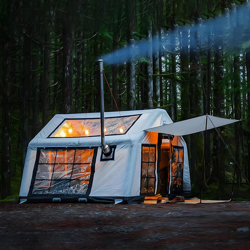 8-10 Person Four Season Panorama Inflatable Camping Tent
