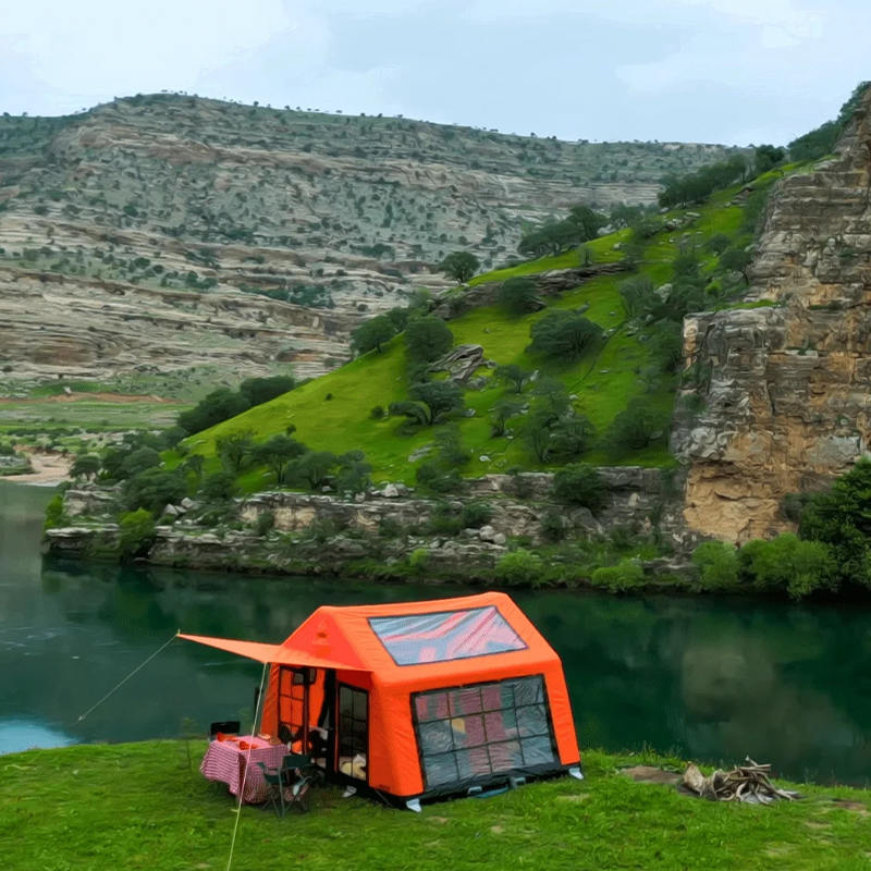 8-10 Person Four Season Panorama Inflatable Camping Tent
