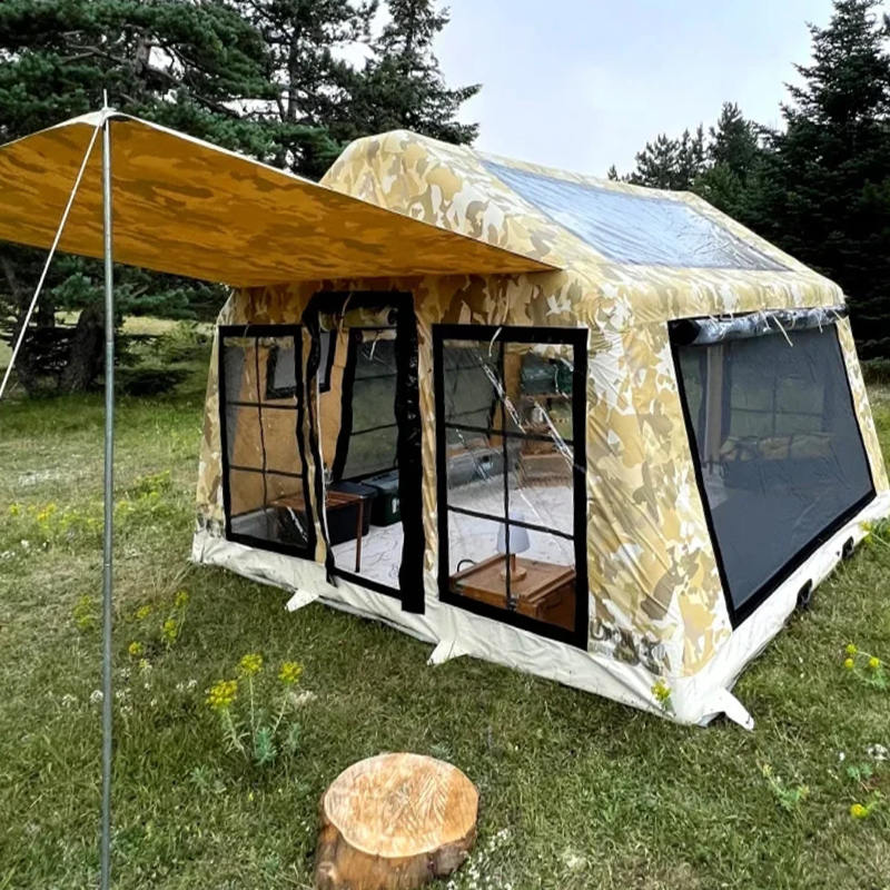 8-10 Person Four Season Panorama Inflatable Camping Tent
