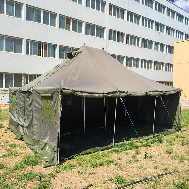 4.8x6.0m Canvas Military Pole Tent and Shelters